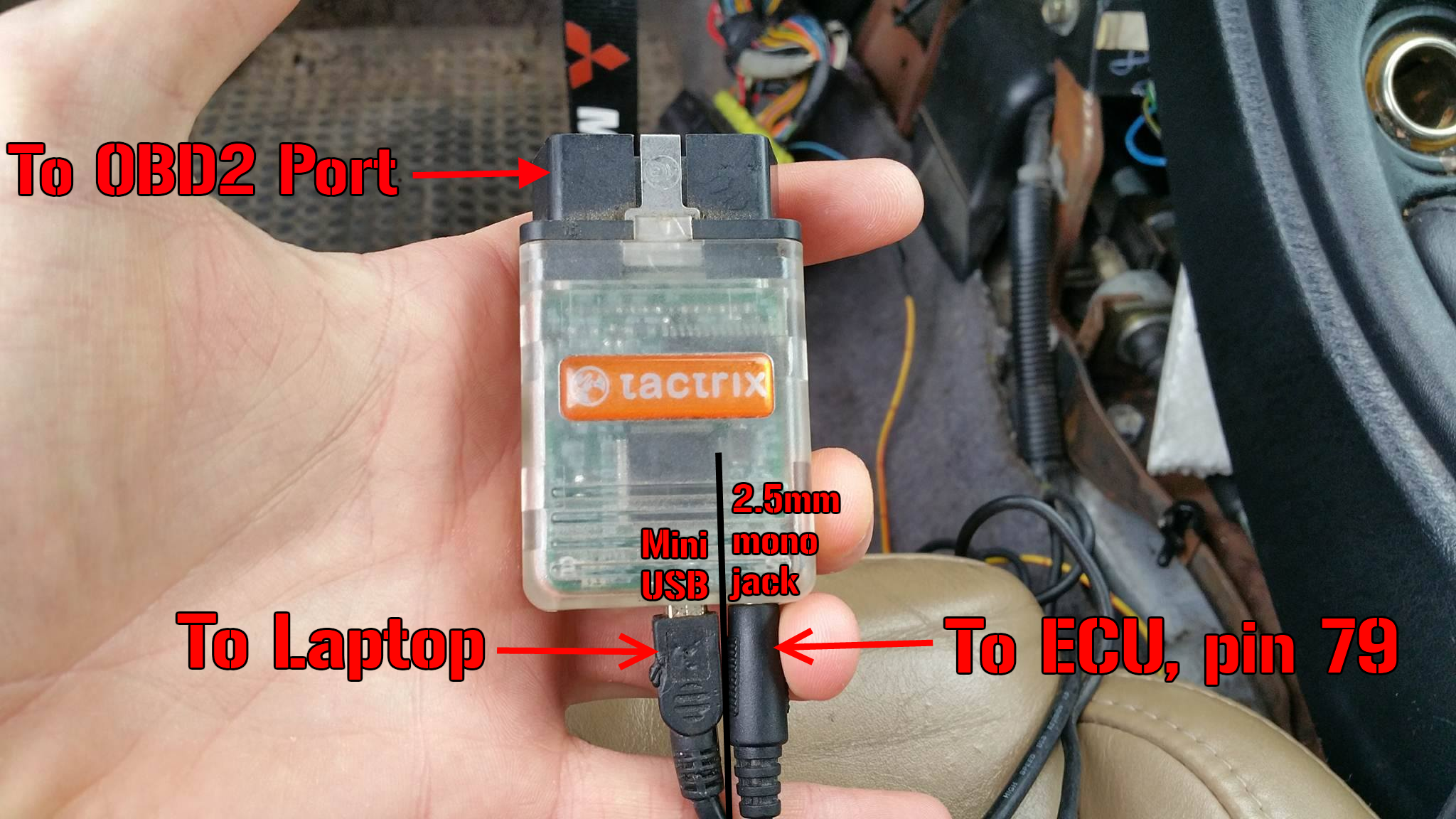 There Are Two Different Cables You Can Use To Tune And Log