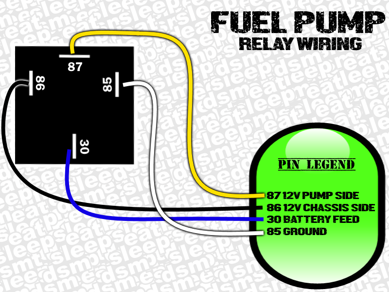 How To Wire A Fuel Pump Relay Fuel Pump Relay Remote Wire 12v Or